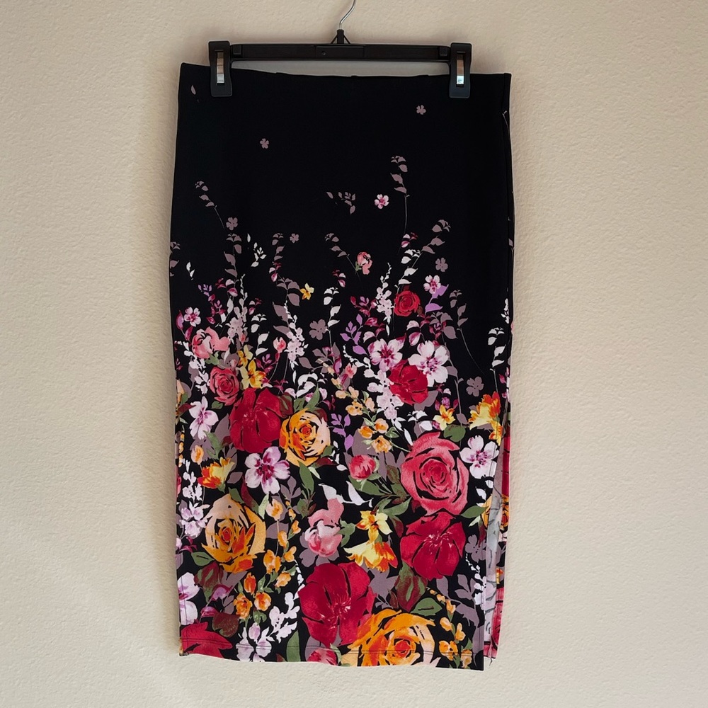 Floral Pencil Skirt